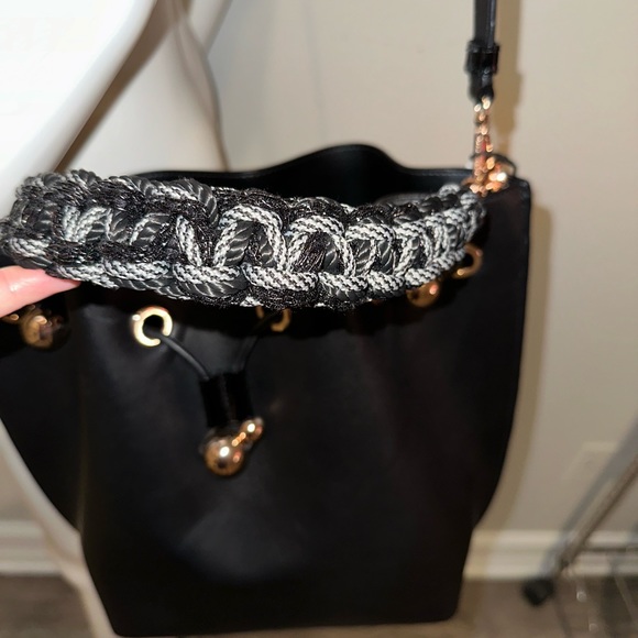 SOPHIA WEBSTER *Romy* black leather large classic bucket satchel bag purse sac - Picture 4 of 15